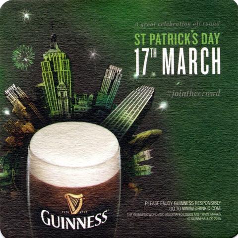 dublin l-irl guinness guinness st quad 12a (185-r jointhecrowd)